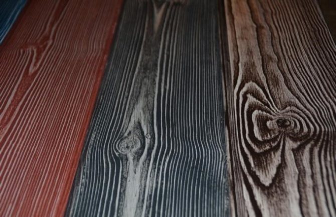 Тонирование брашированной древесины